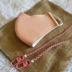 Pink Face Mask with Pink Lanyard